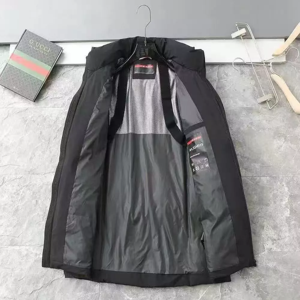 Prada Down Feather Coat Long Sleeved For Men SmartChoice 4384