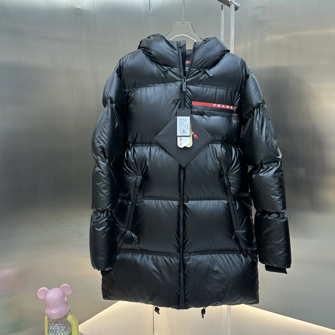 Prada Down Feather Coat Long Sleeved For Unisex GoodFit 2125