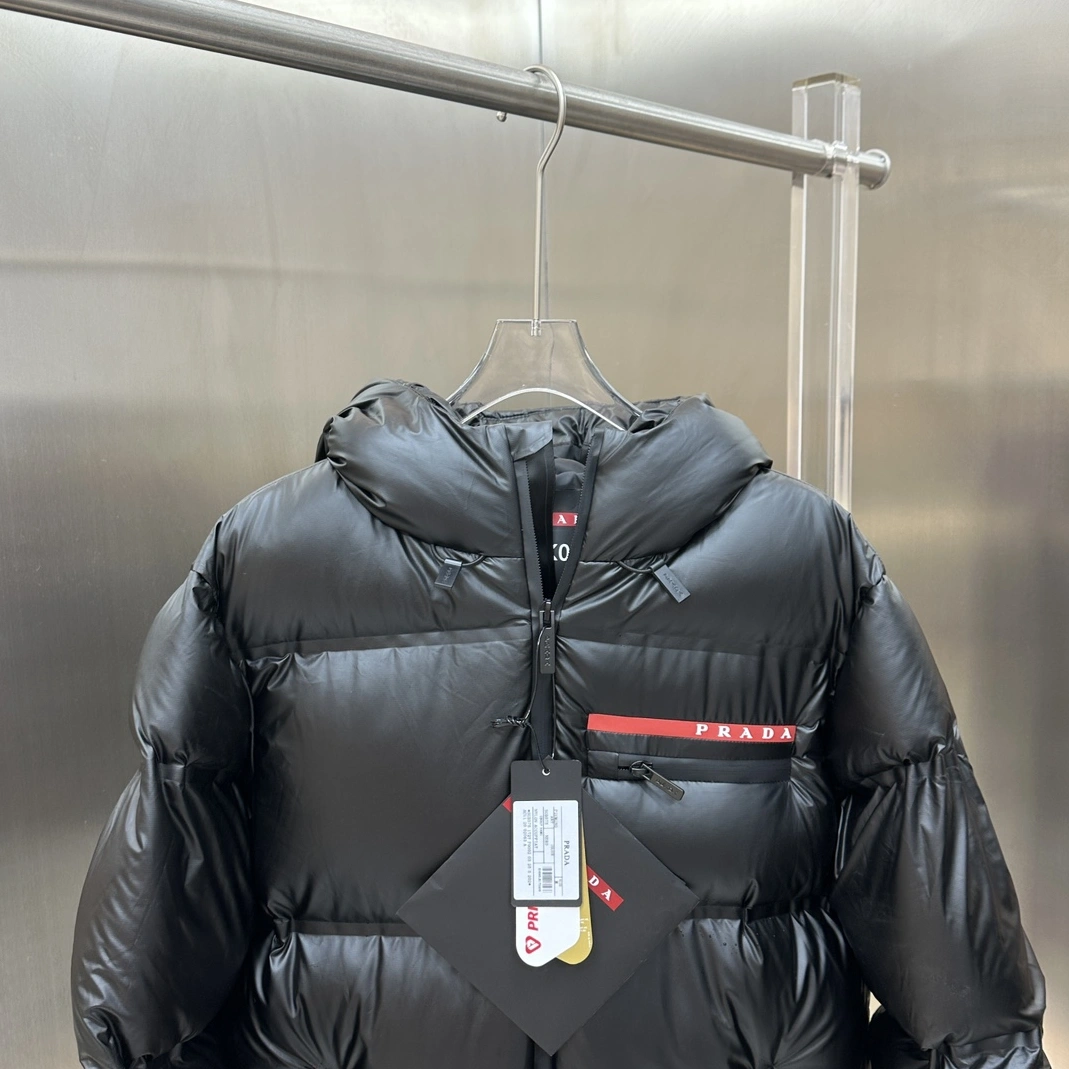 Prada Down Feather Coat Long Sleeved For Unisex GoodFit 2125