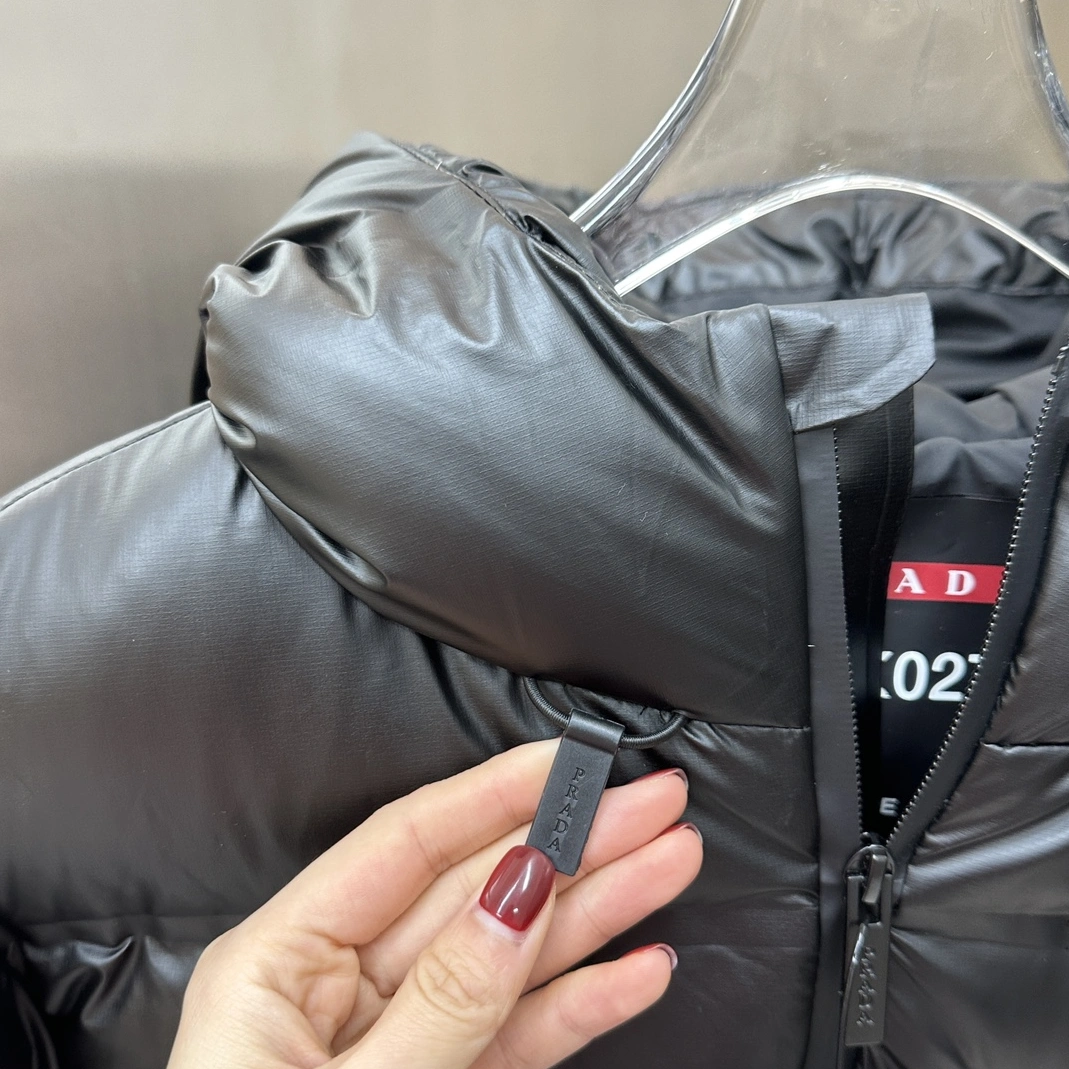 Prada Down Feather Coat Long Sleeved For Unisex GoodFit 2125