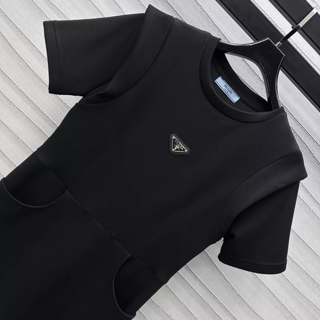 Prada Dresses Short Sleeved For Women Unique 8446