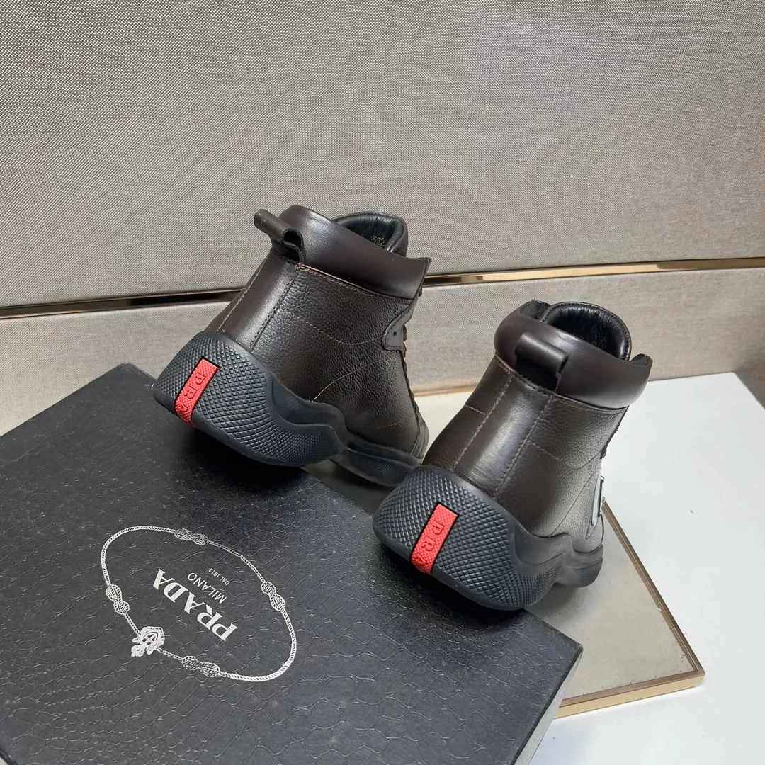 Prada High Top Shoes For Men Bold 6145