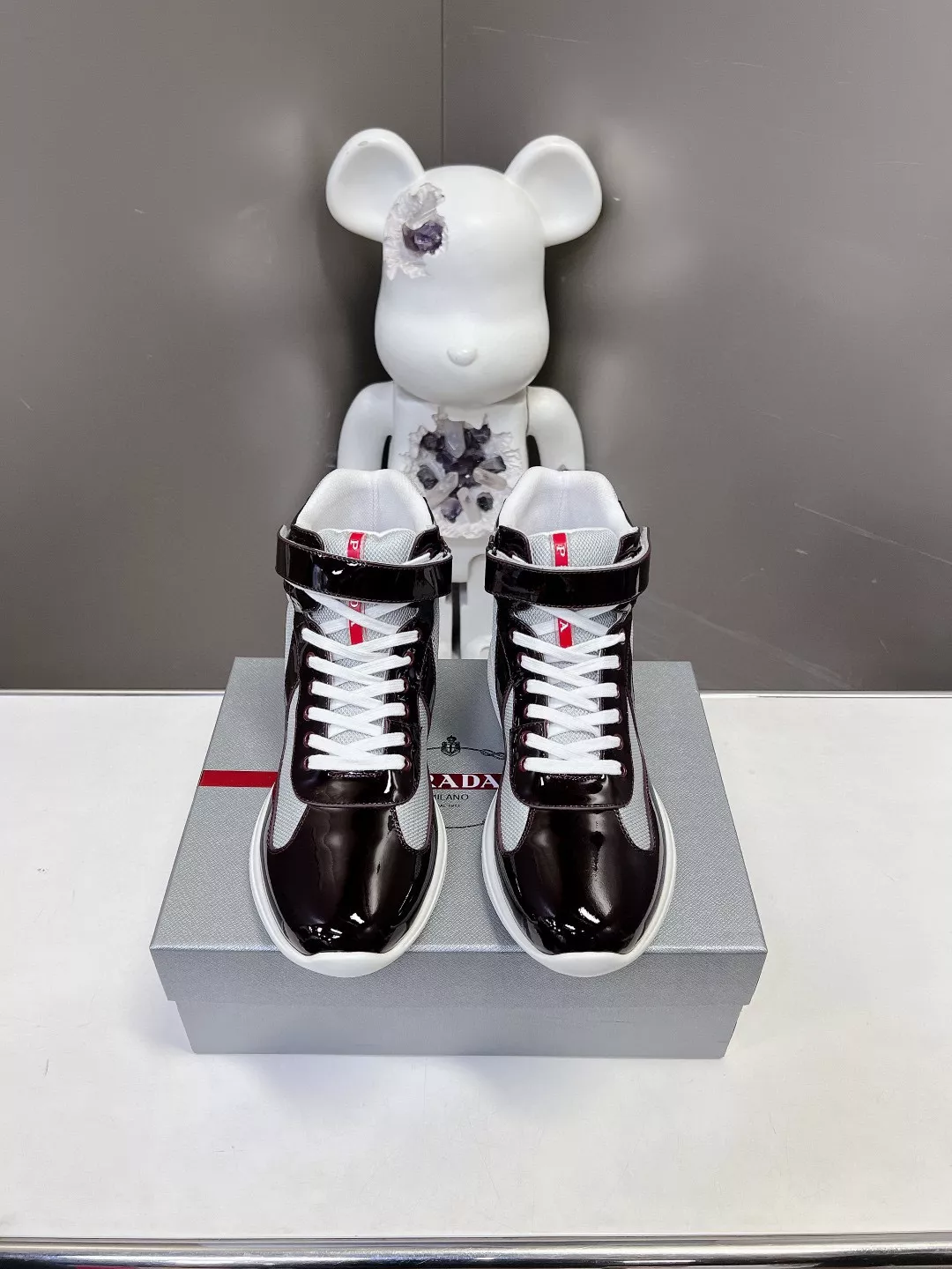 Prada High Top Shoes For Men Comfortable 9997