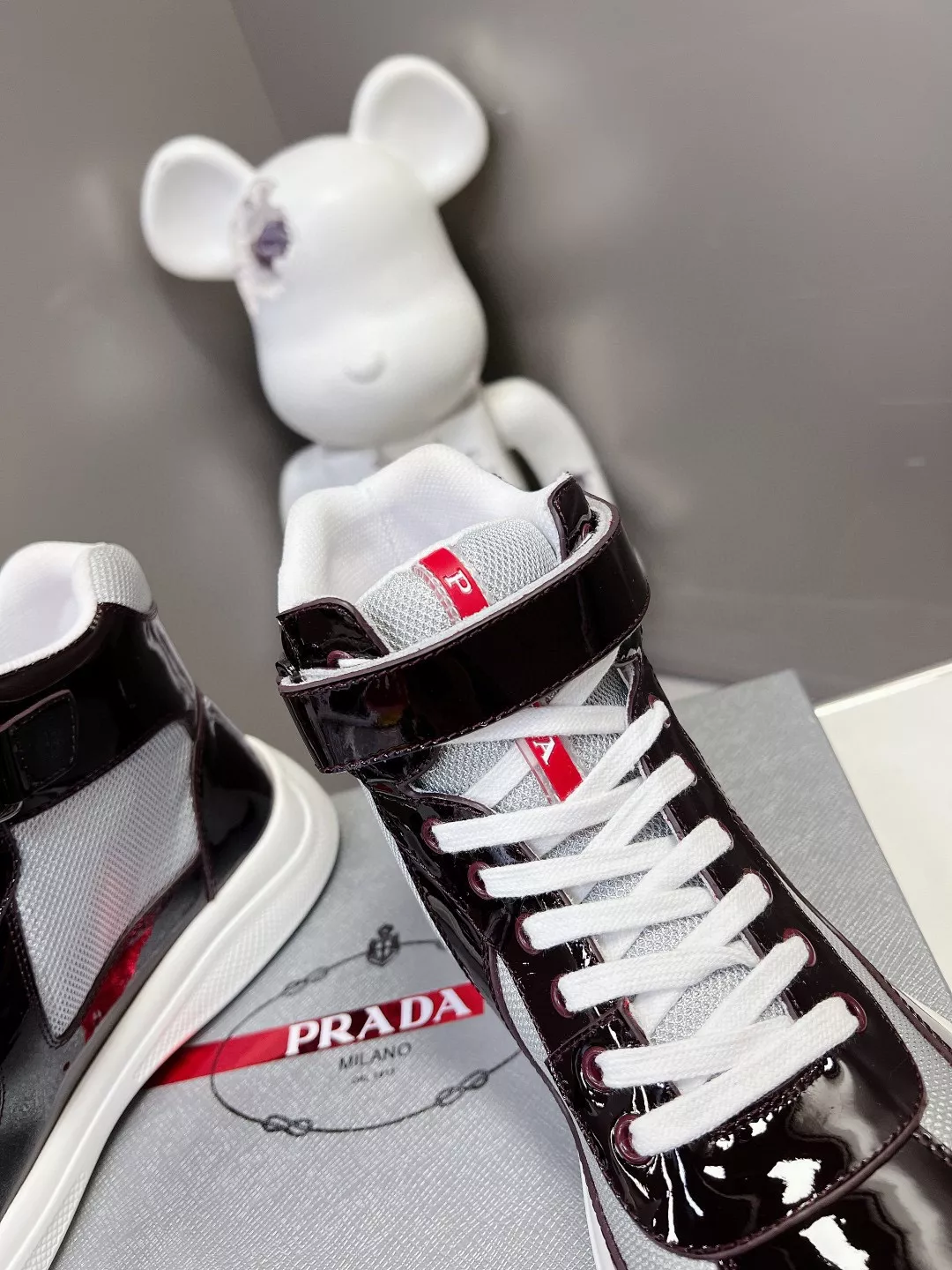 Prada High Top Shoes For Men Comfortable 9997