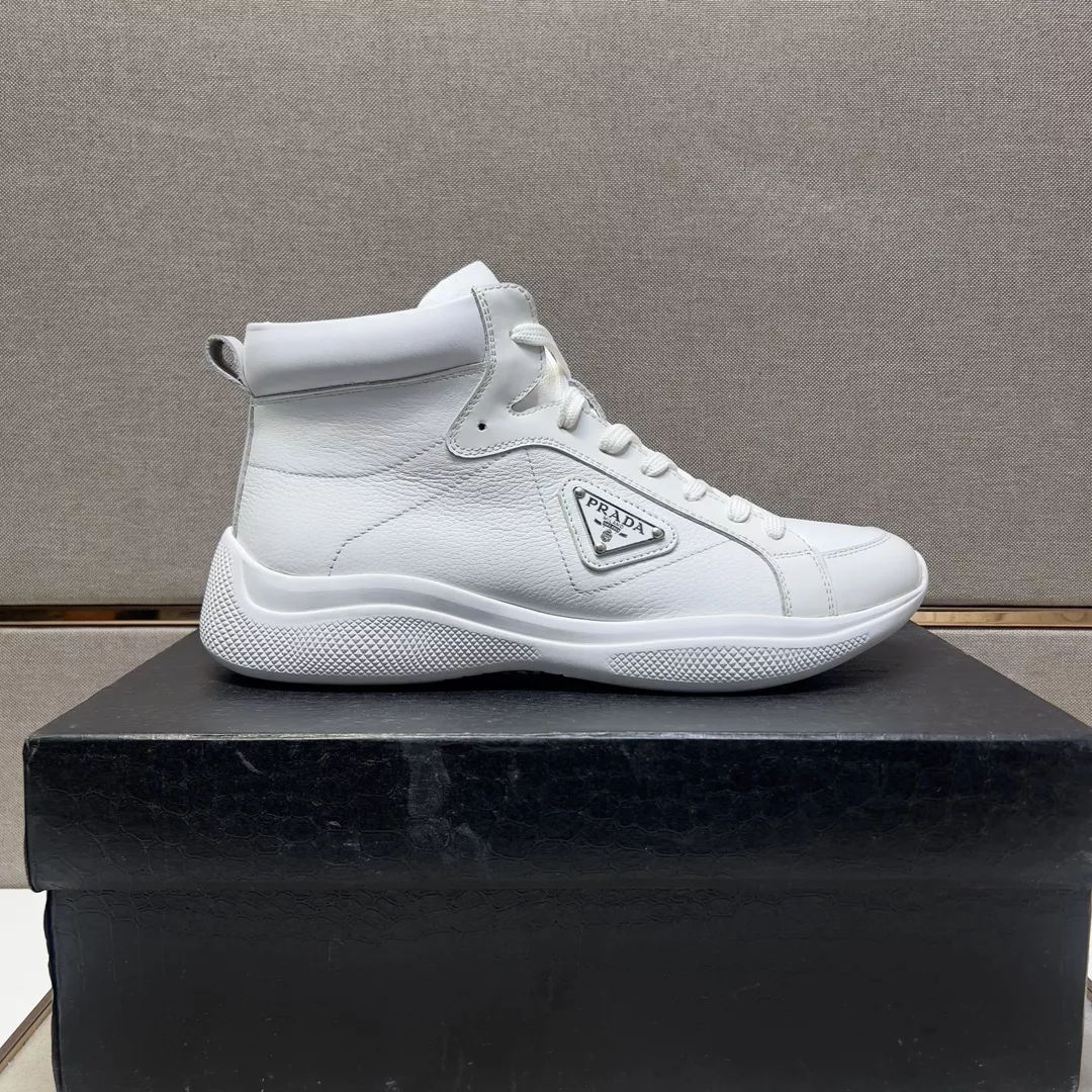 Prada High Top Shoes For Men Durable 3082
