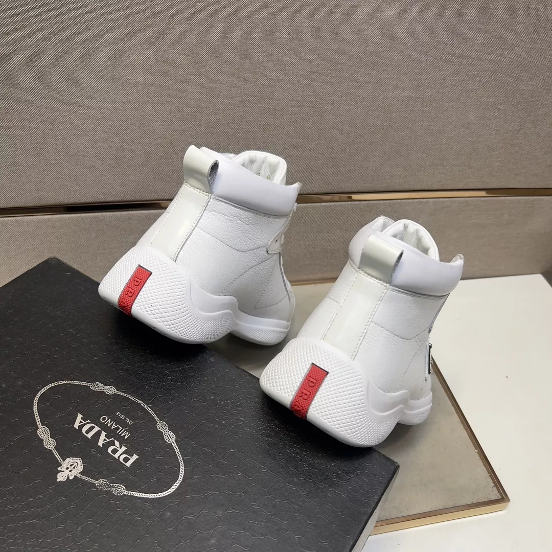 Prada High Top Shoes For Men Durable 3082