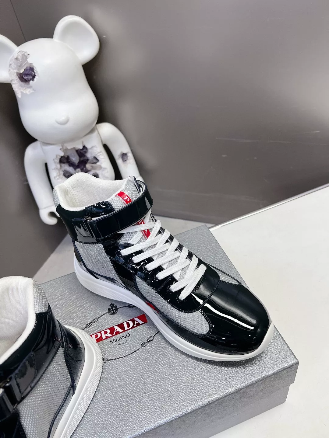 Prada High Top Shoes For Men Functional 9390
