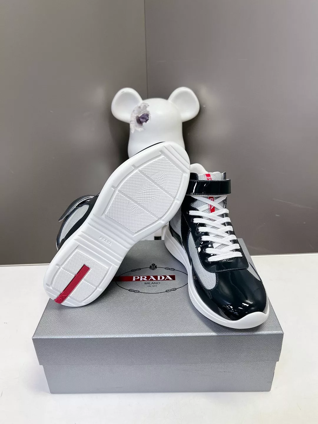 Prada High Top Shoes For Men Functional 9390