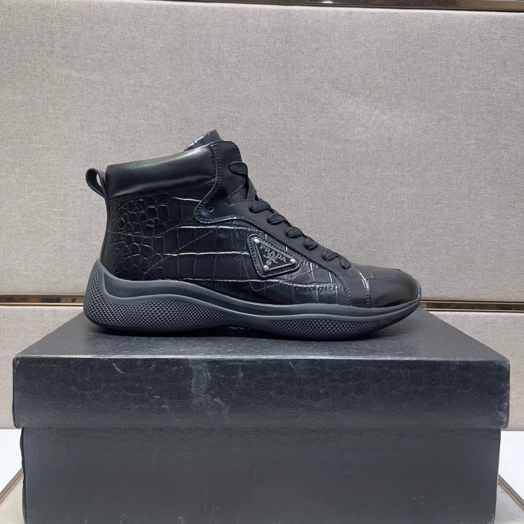 Prada High Top Shoes For Men Lightweight 2899