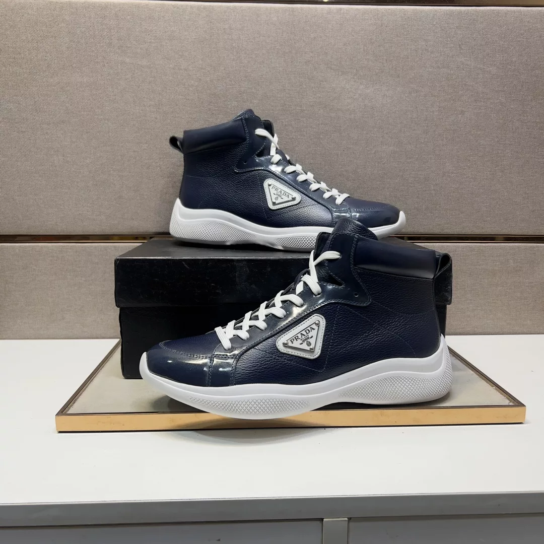 Prada High Top Shoes For Men Lightweight 899