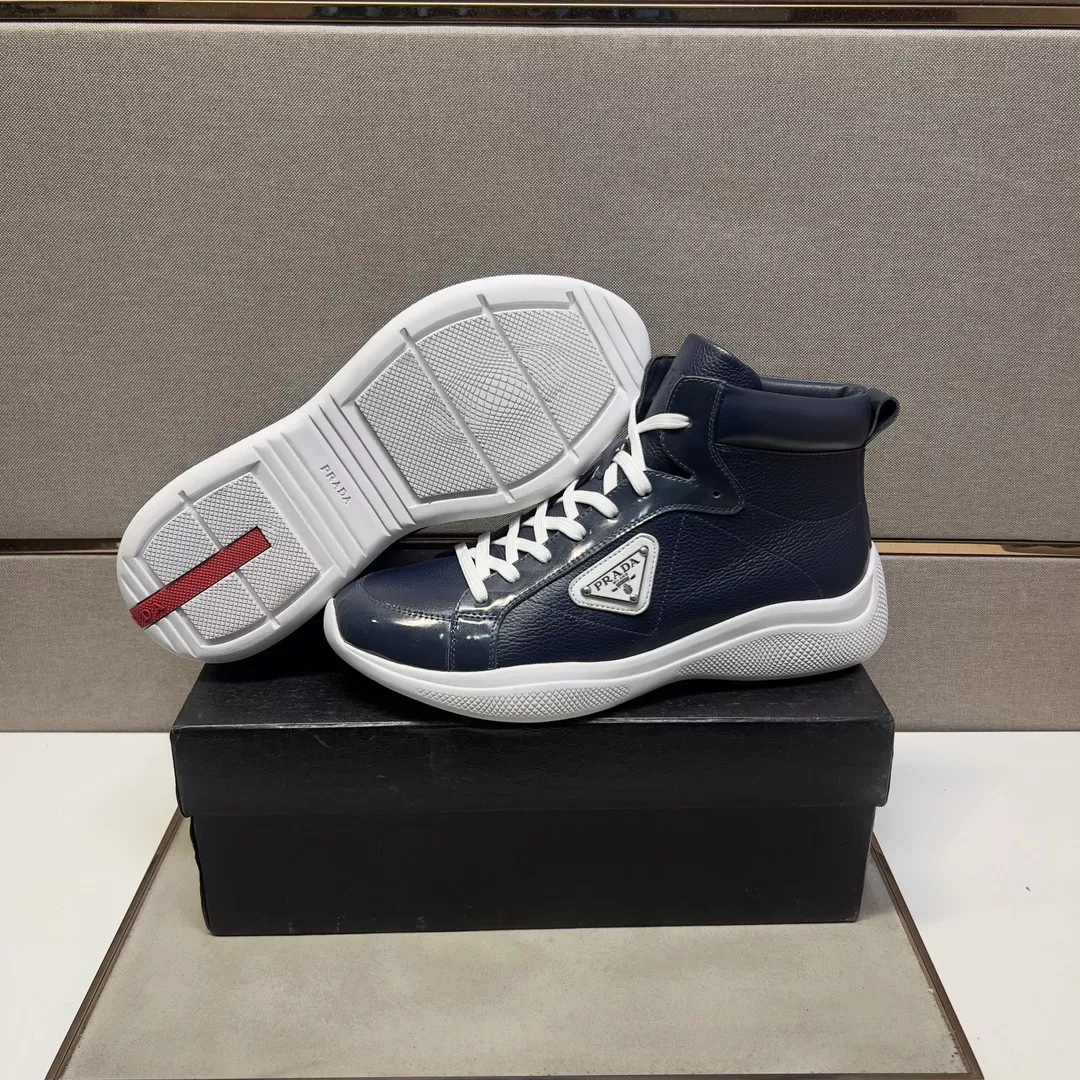 Prada High Top Shoes For Men Lightweight 899