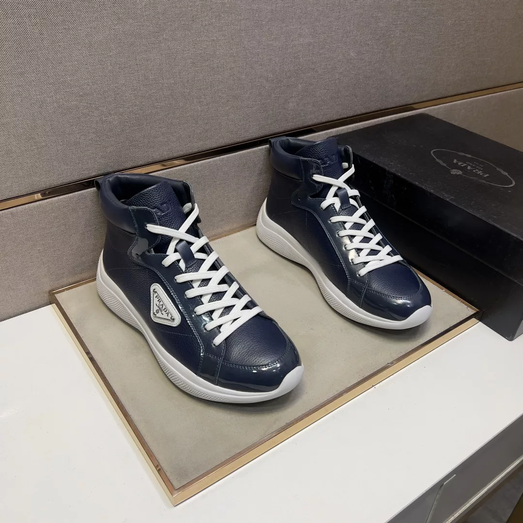 Prada High Top Shoes For Men Lightweight 899