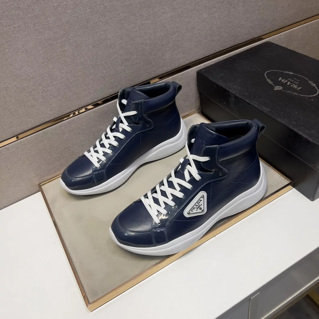 Prada High Top Shoes For Men Lightweight 899