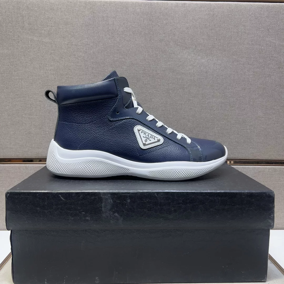 Prada High Top Shoes For Men Lightweight 899