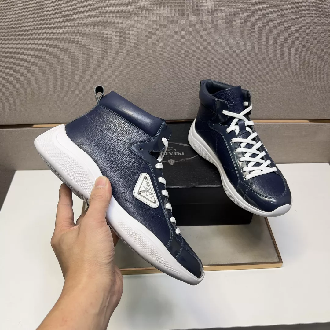 Prada High Top Shoes For Men Lightweight 899
