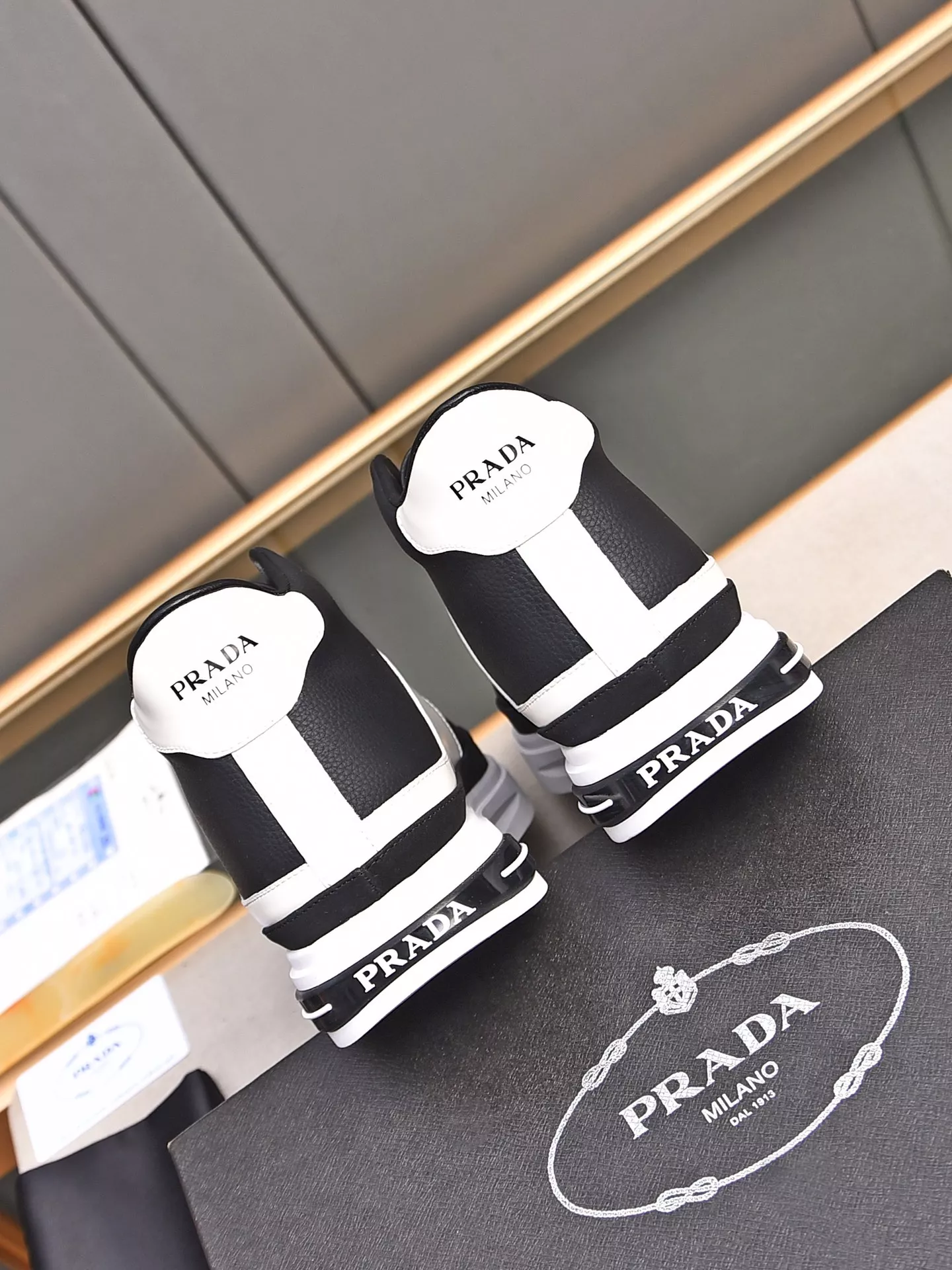 Prada High Top Shoes For Men Resilient 9839