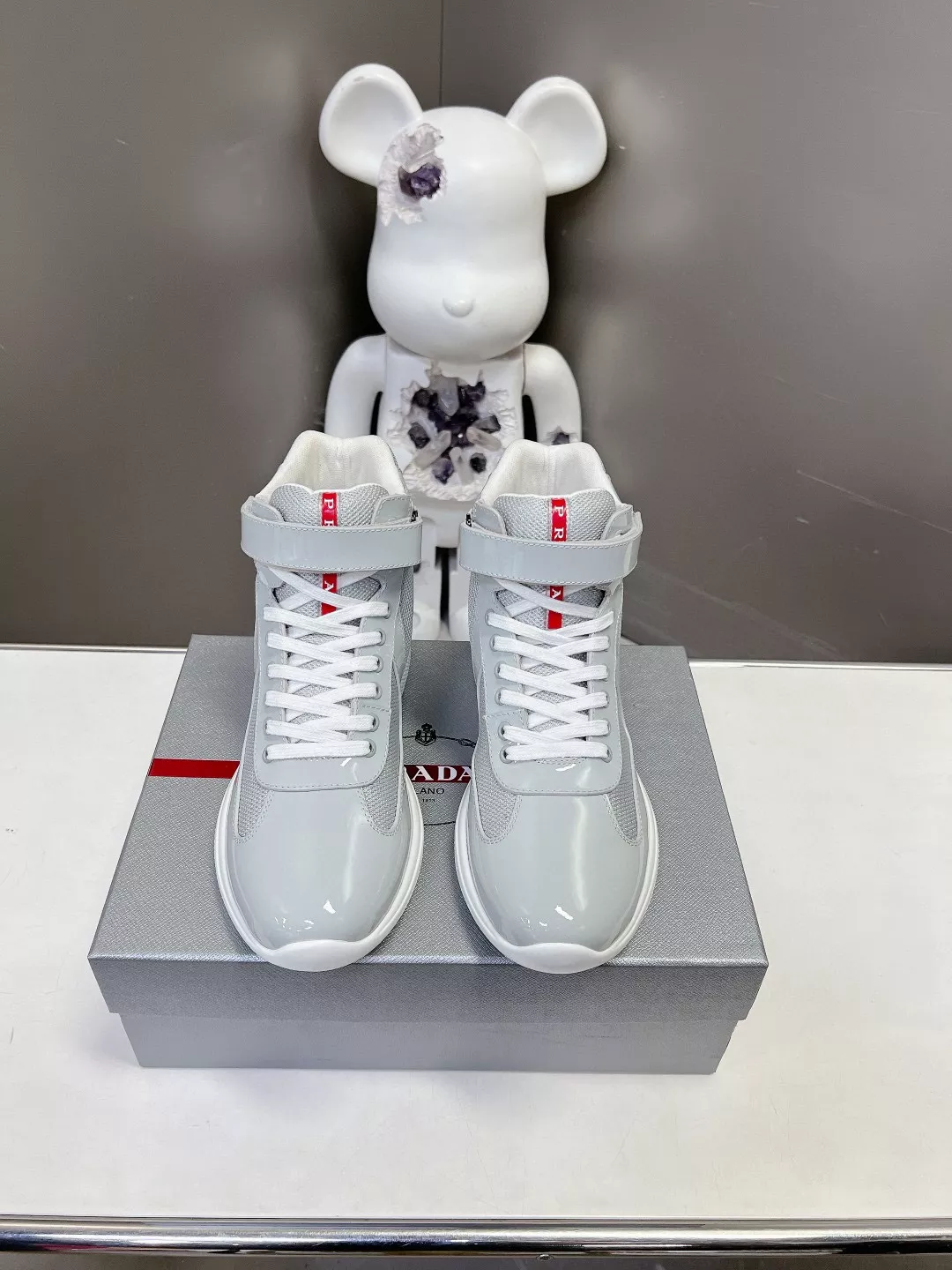 Prada High Top Shoes For Women Bold 6905