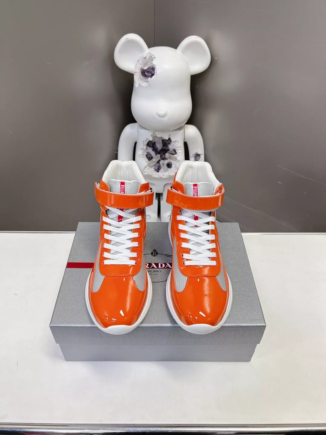 Prada High Top Shoes For Women Fashionable 6867