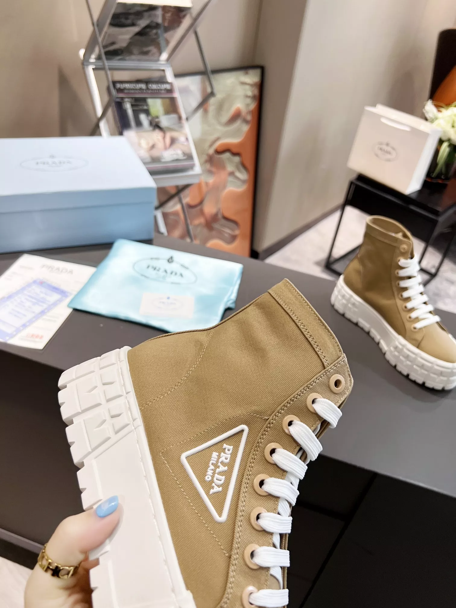 Prada High Top Shoes For Women ModernLook 7019