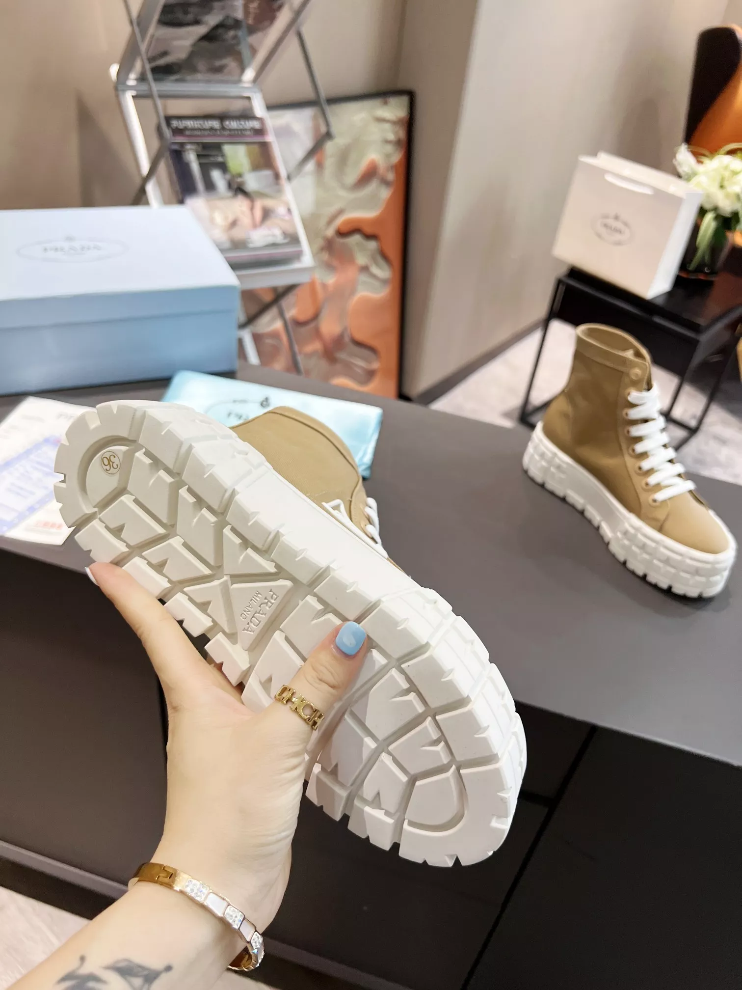 Prada High Top Shoes For Women ModernLook 7019