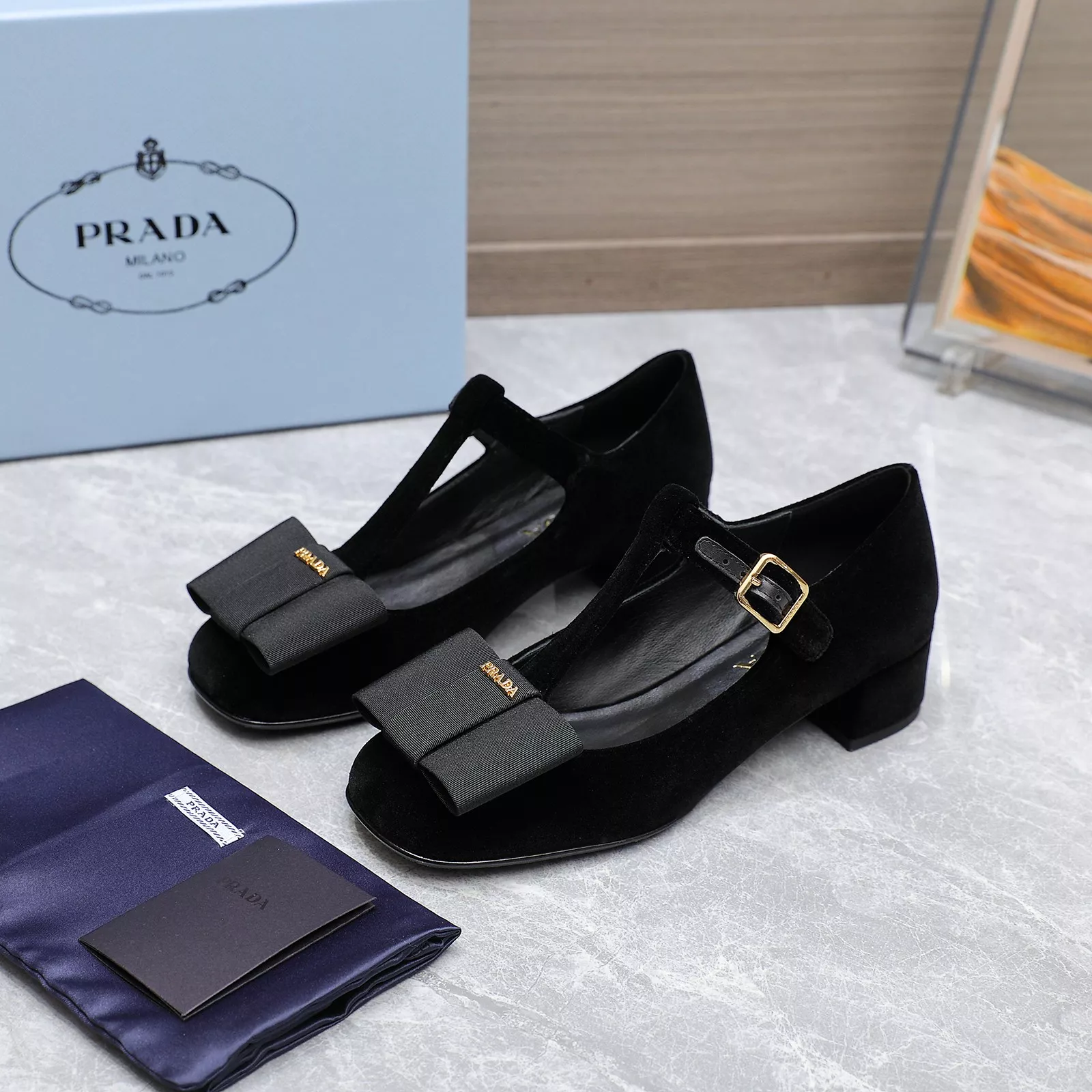 Prada High-heeled Shoes For Women Soft 6895