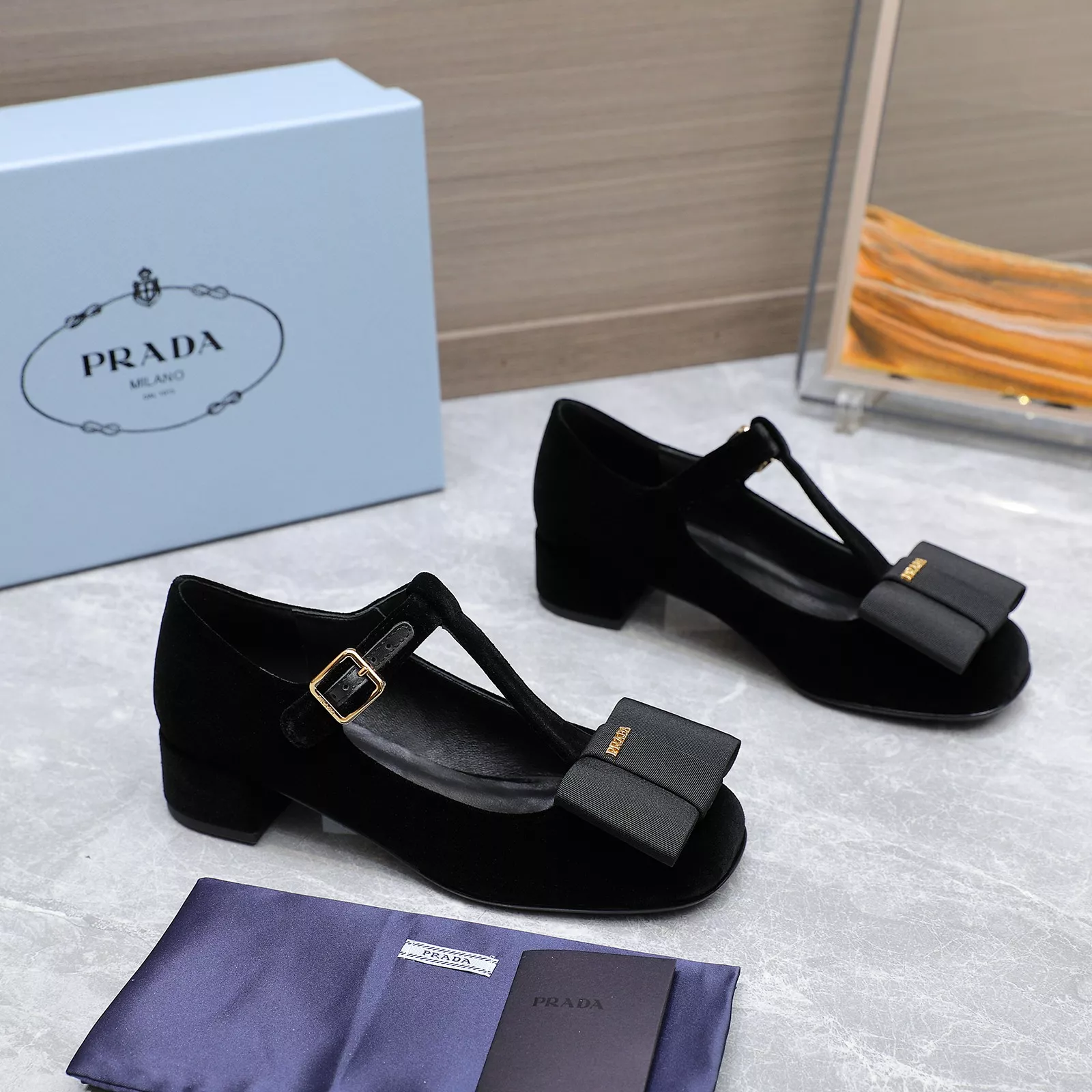 Prada High-heeled Shoes For Women Soft 6895