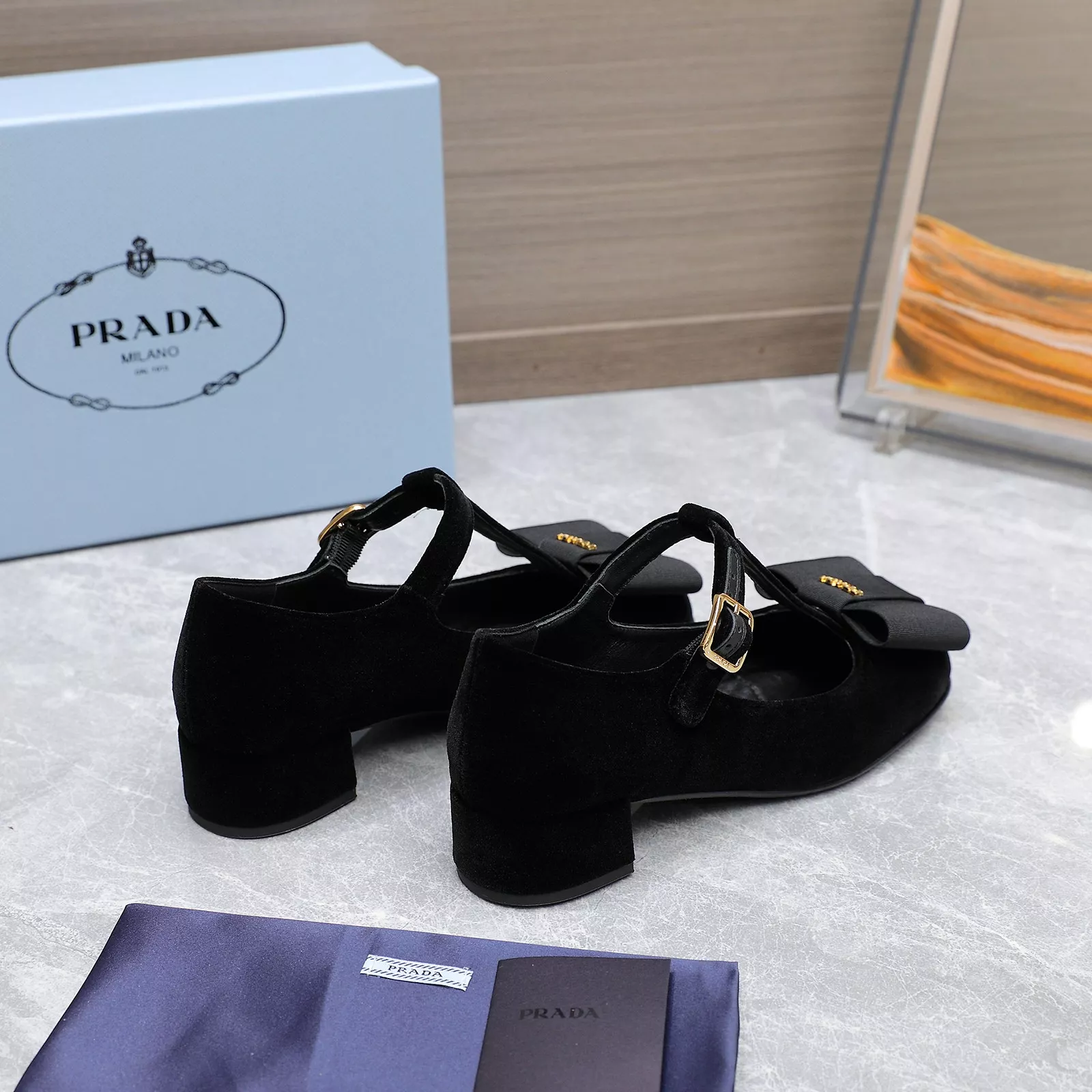 Prada High-heeled Shoes For Women Soft 6895