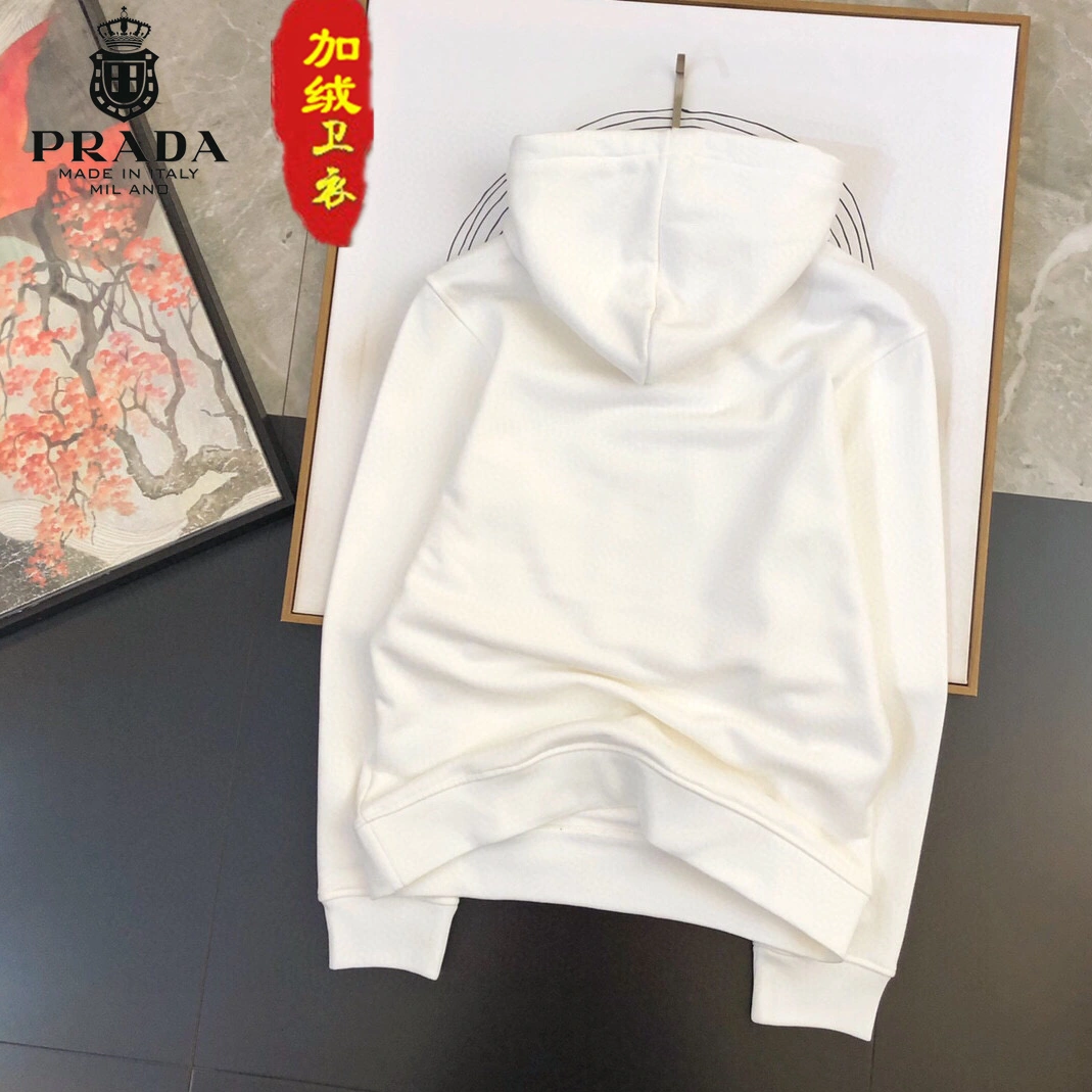 Prada Hoodies Long Sleeved For Men Cozy 2536
