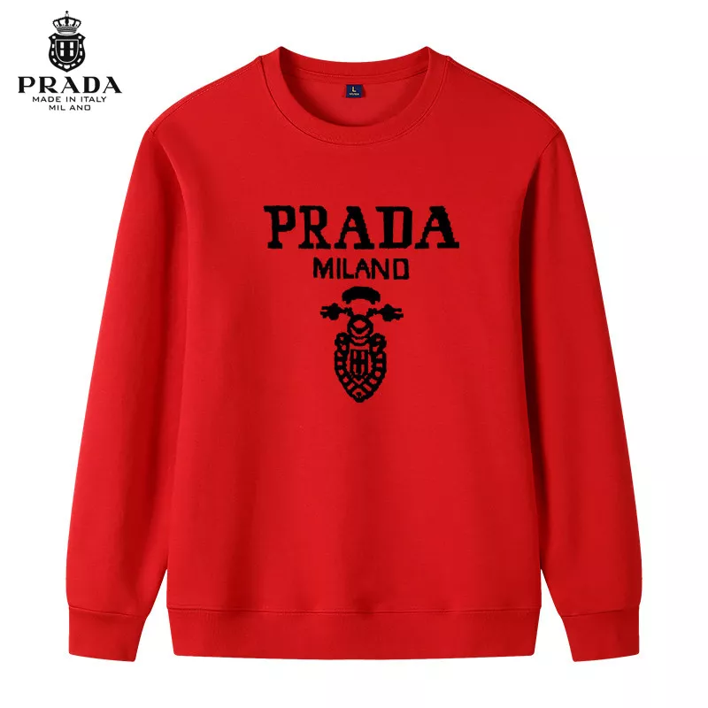 Prada Hoodies Long Sleeved For Men Fashionable 1016
