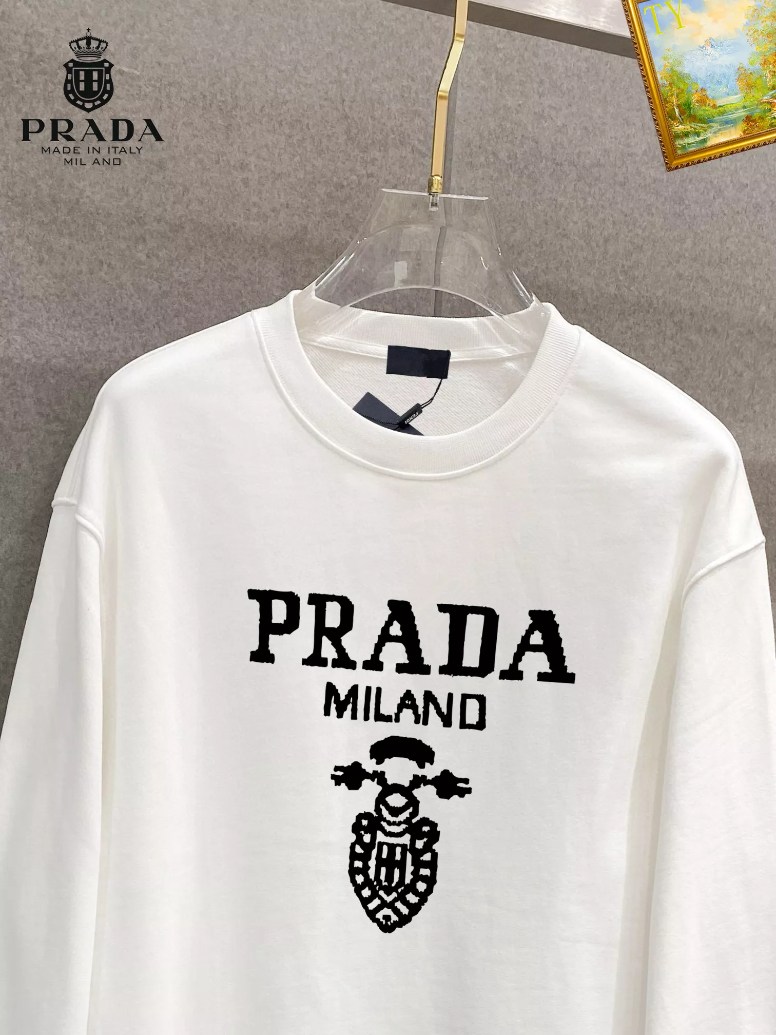 Prada Hoodies Long Sleeved For Men Minimalist 3309