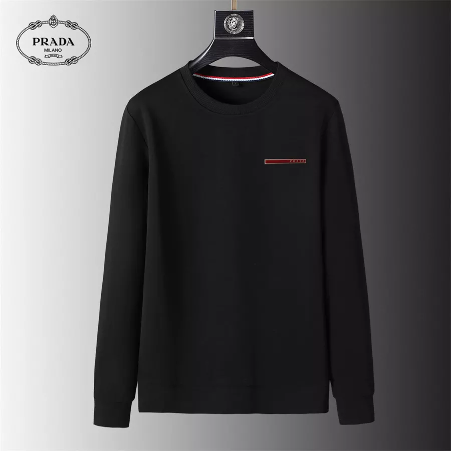 Prada Hoodies Long Sleeved For Men Timeless 8057