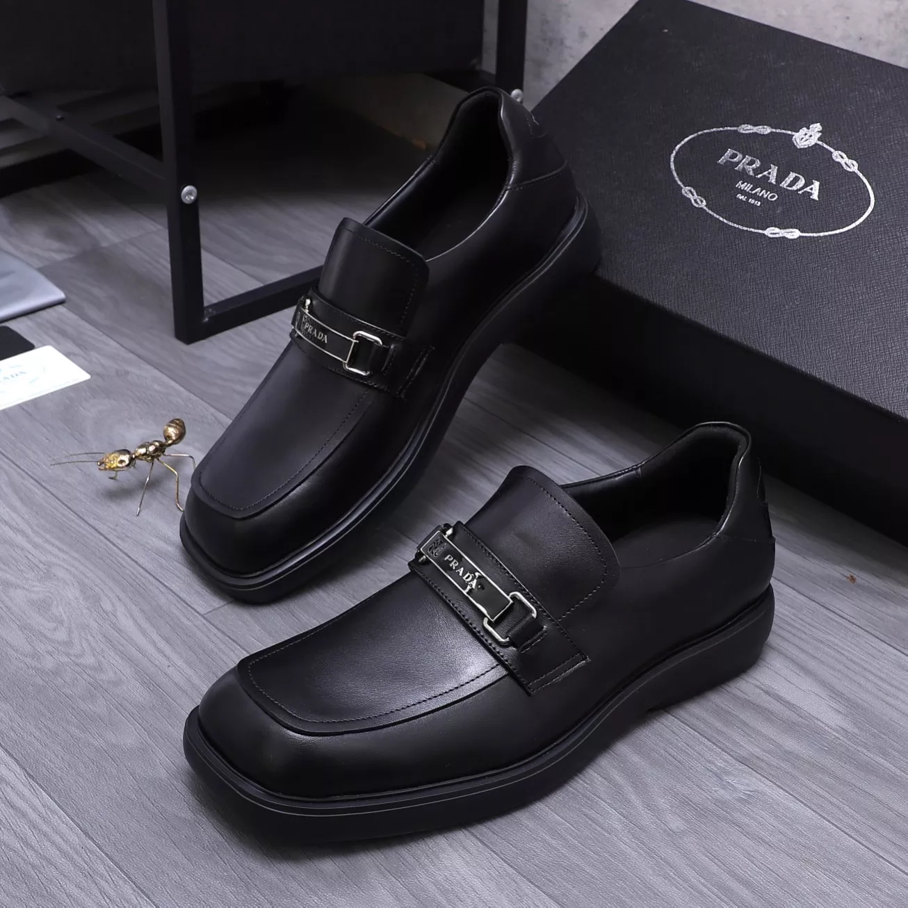 Prada Leather Shoes For Men Affordable 2231