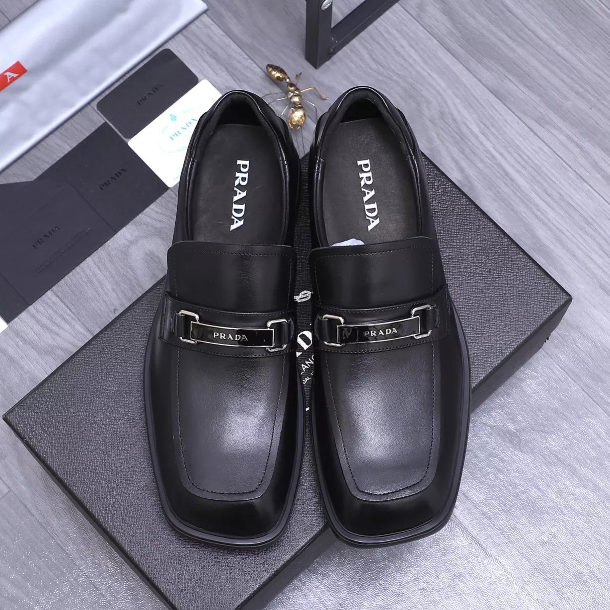 Prada Leather Shoes For Men Affordable 2231