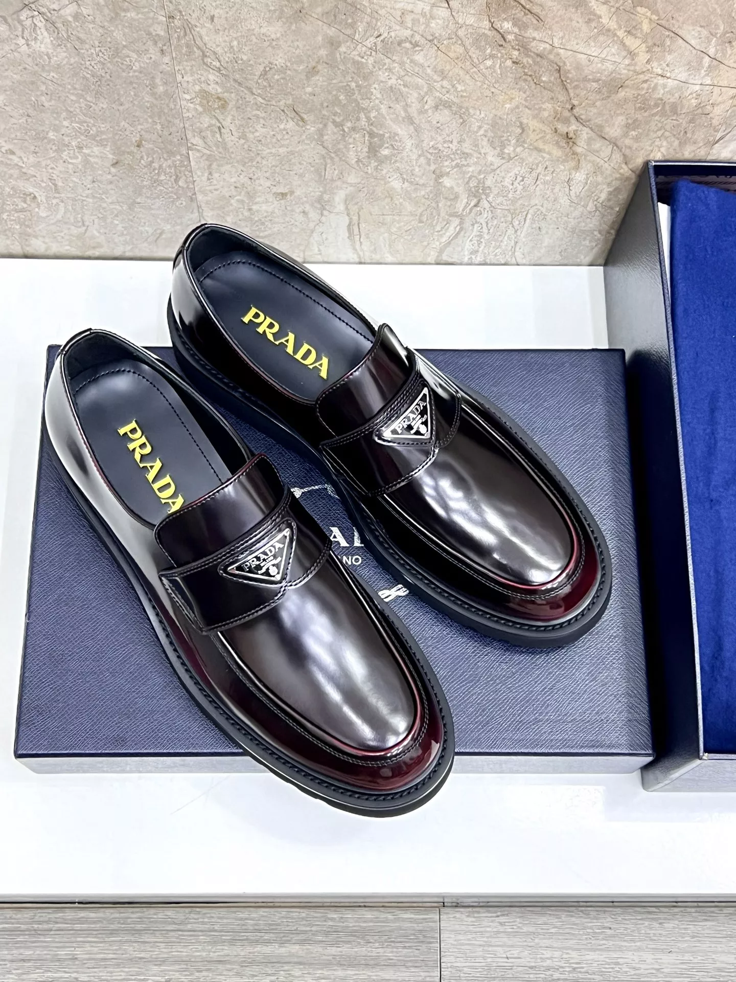 Prada Leather Shoes For Men BestValue 828