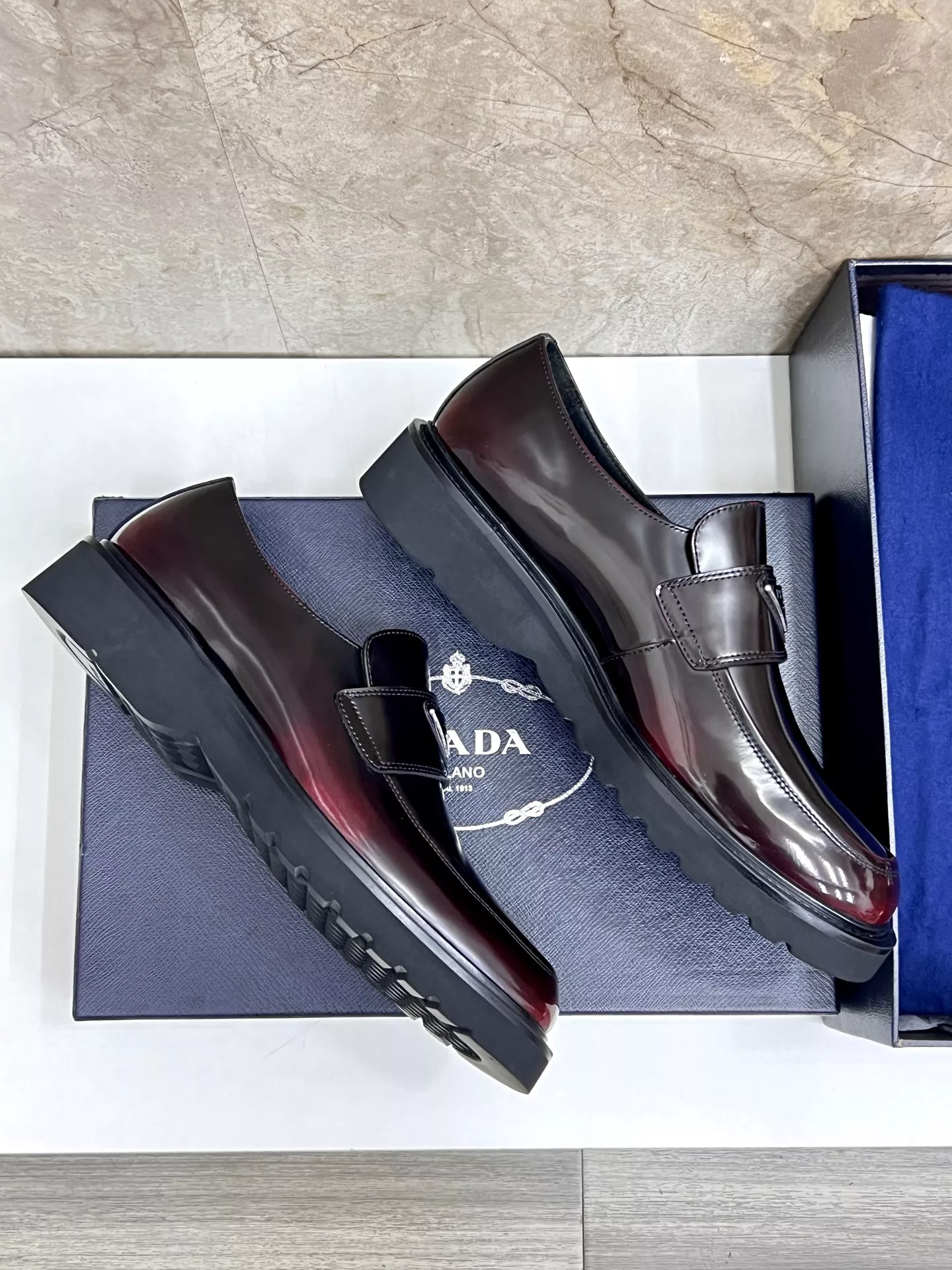 Prada Leather Shoes For Men BestValue 828