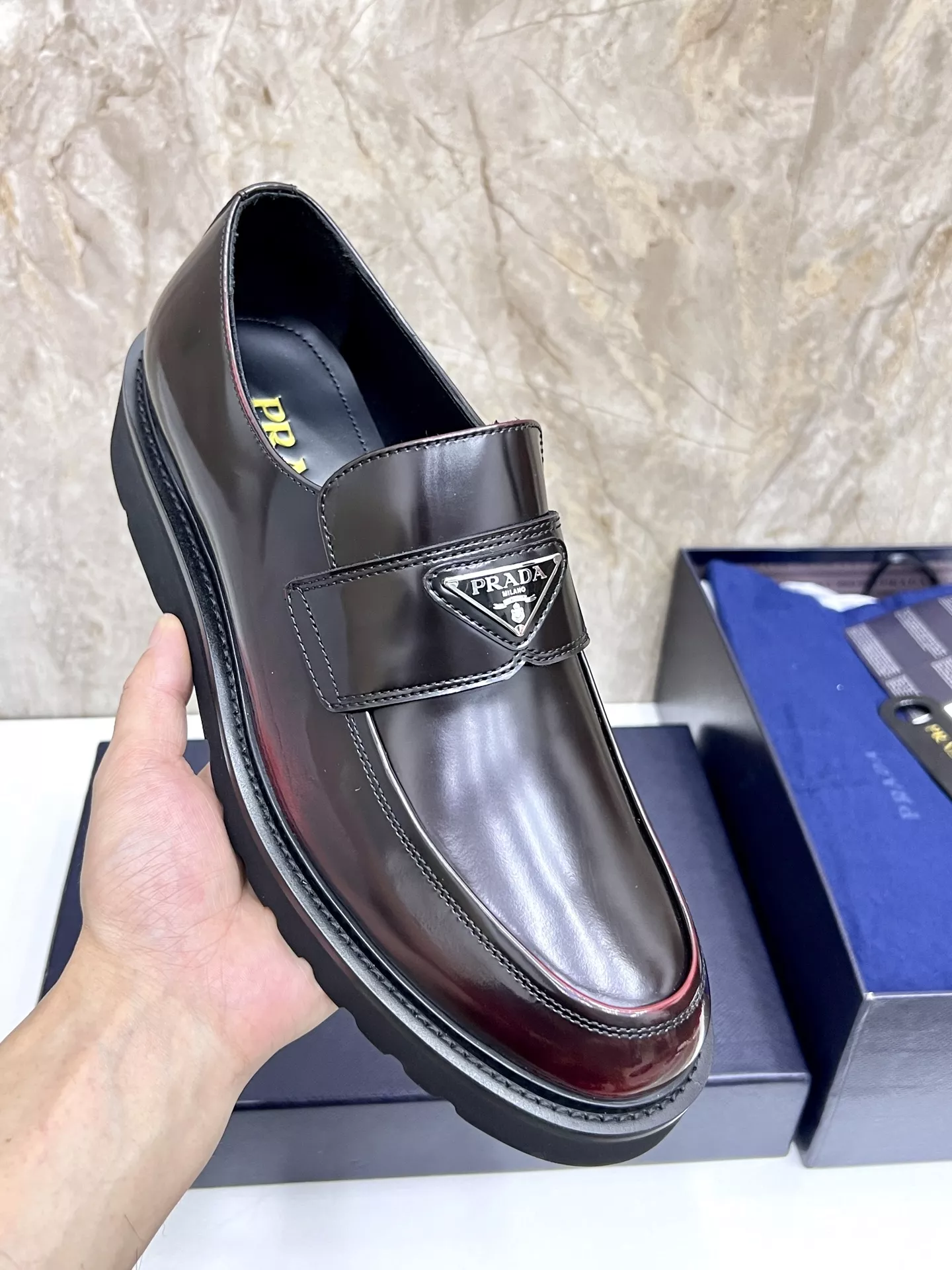 Prada Leather Shoes For Men BestValue 828