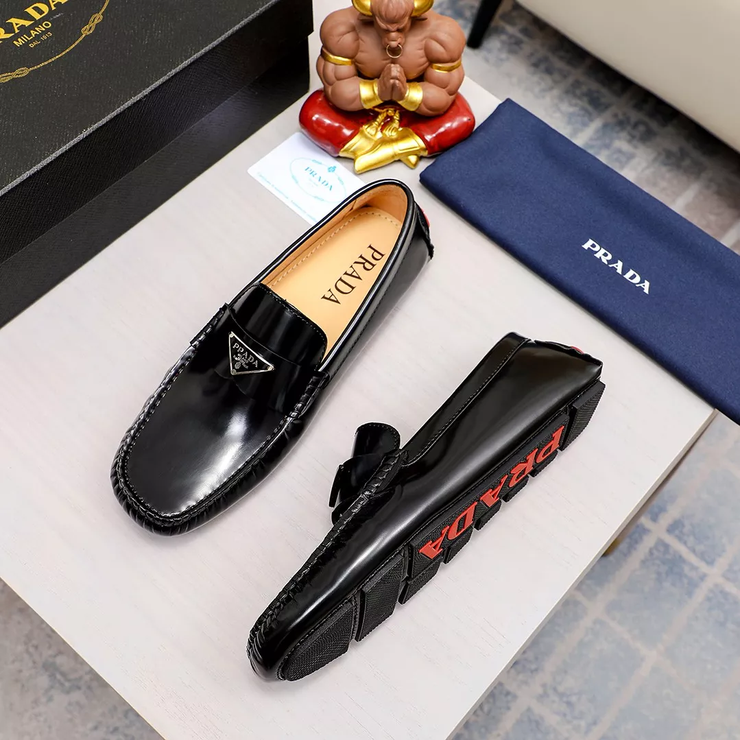 Prada Leather Shoes For Men Bold 7772