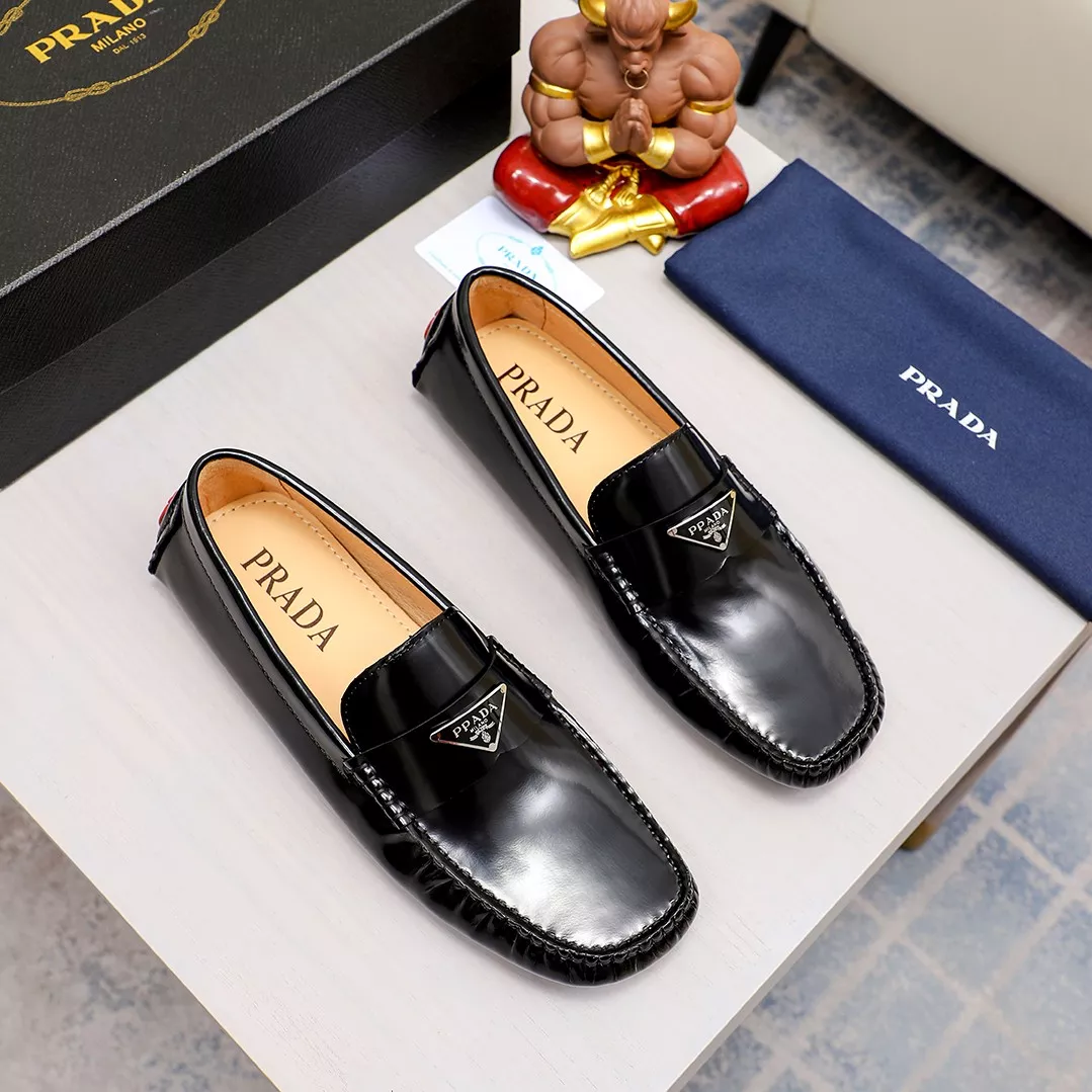Prada Leather Shoes For Men Bold 7772