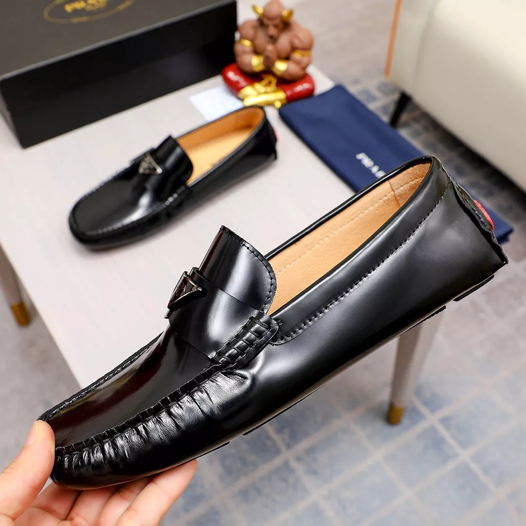 Prada Leather Shoes For Men Bold 7772