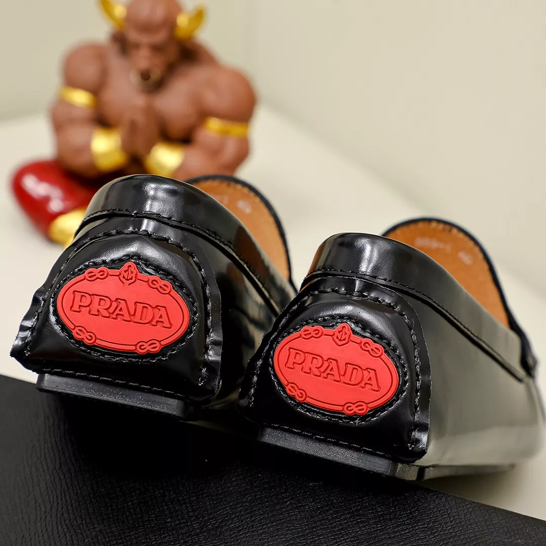 Prada Leather Shoes For Men Bold 7772