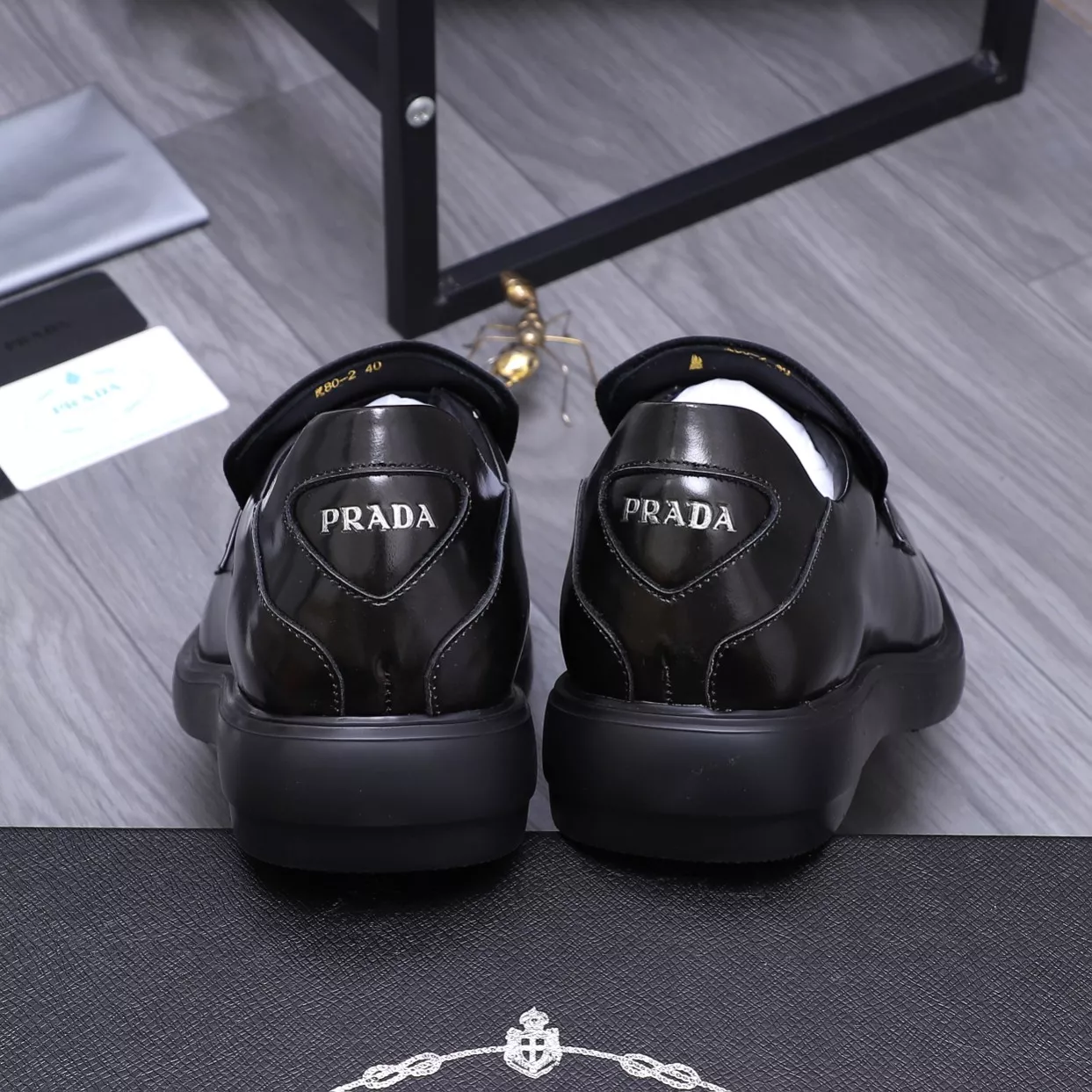 Prada Leather Shoes For Men Bold 9055