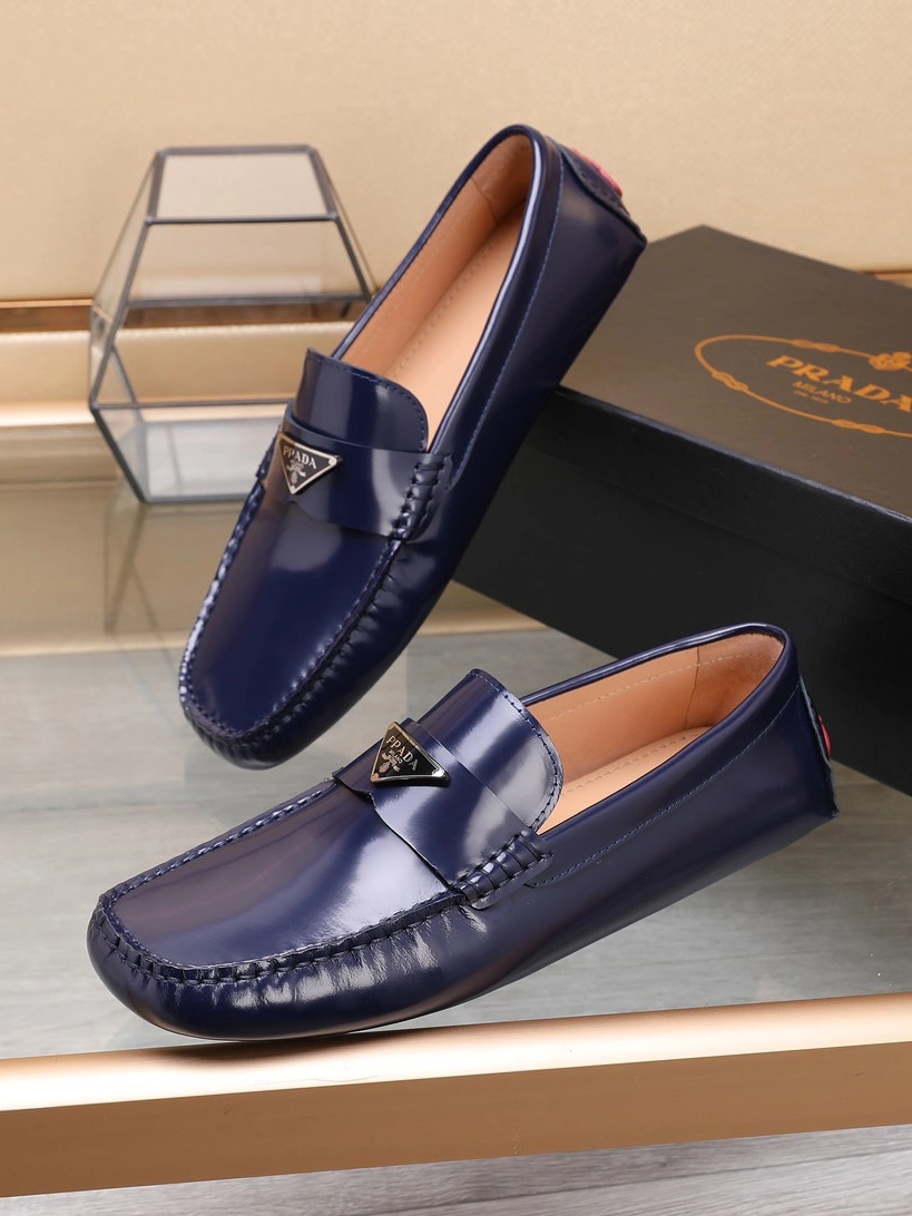 Prada Leather Shoes For Men Breathable 1034