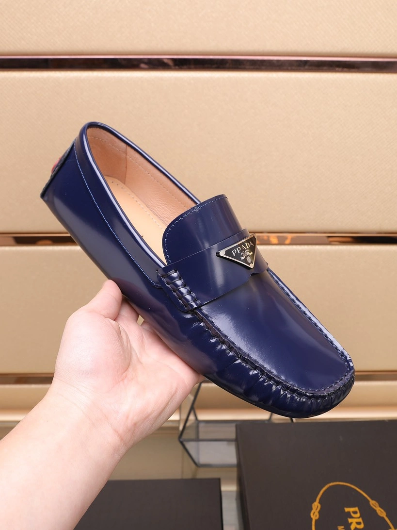 Prada Leather Shoes For Men Breathable 1034