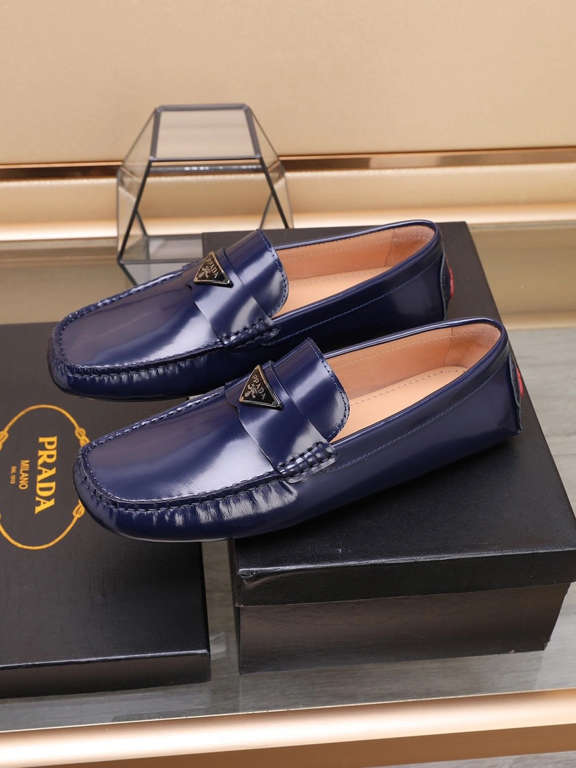 Prada Leather Shoes For Men Breathable 1034