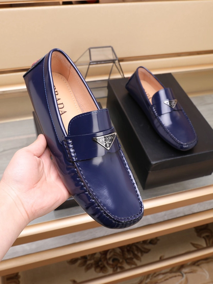 Prada Leather Shoes For Men Breathable 1034