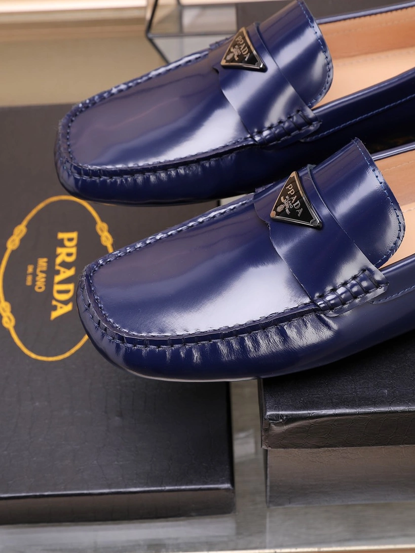 Prada Leather Shoes For Men Breathable 1034