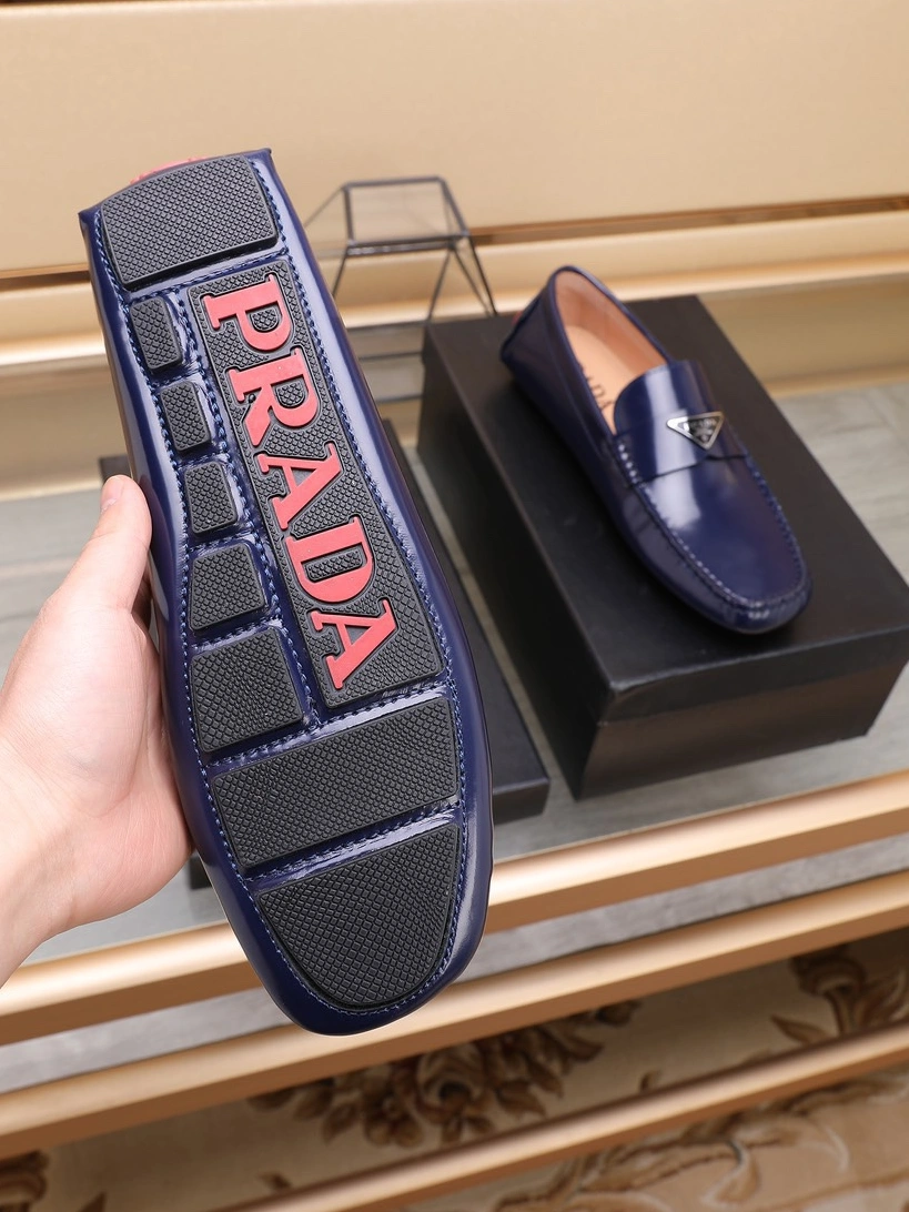 Prada Leather Shoes For Men Breathable 1034