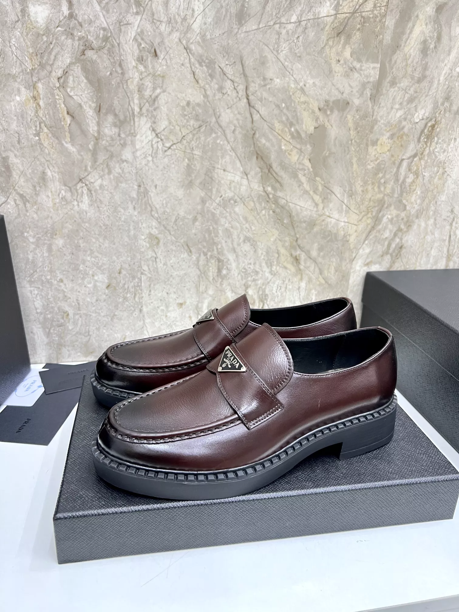 Prada Leather Shoes For Men Comfortable 6457