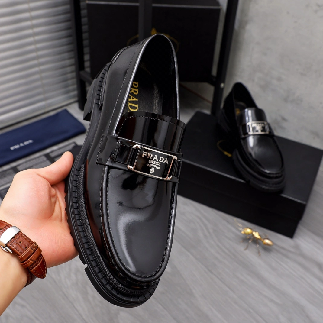Prada Leather Shoes For Men Comfortable 7866
