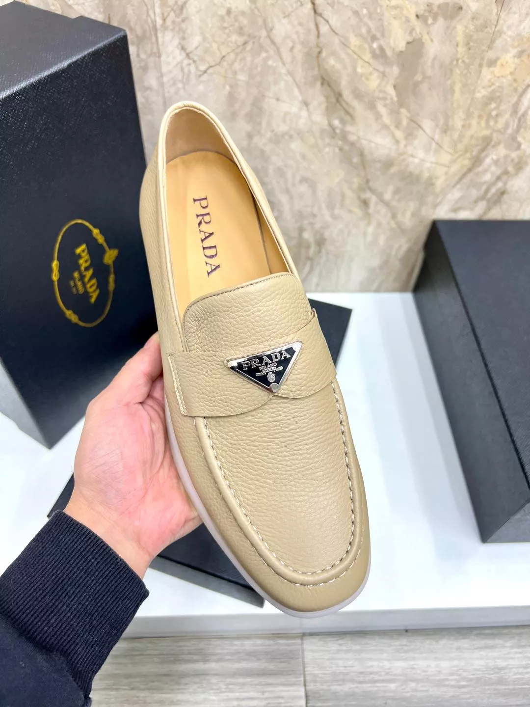 Prada Leather Shoes For Men EyeCatching 168